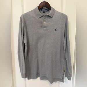 Polo by Ralph Lauren Long Sleeve Classic Polo Shirt - Grey Men’s Size M